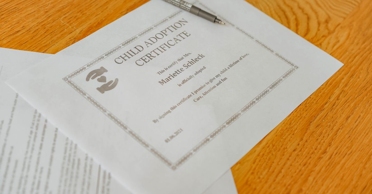 certificate document
